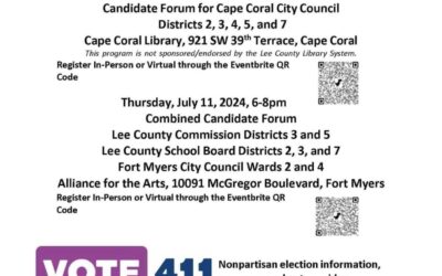 Upcoming Cape Coral City Council Candidate Forums