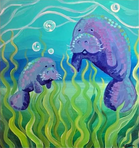 Cape Coral Paint for a Cause – Manatees