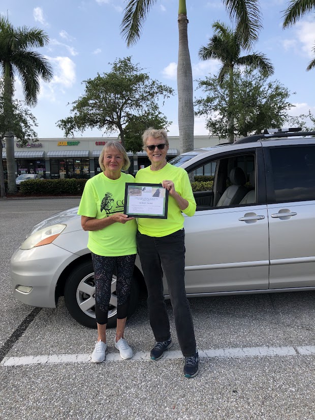 April Volunteer of Month Shirley Paine