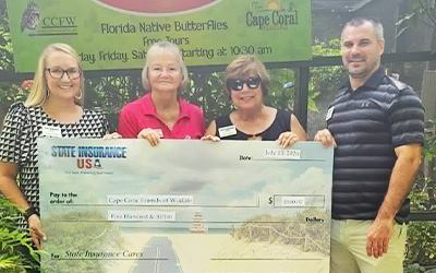 State Insurance USA Supports Cape Coral Wildlife with Generous Donation